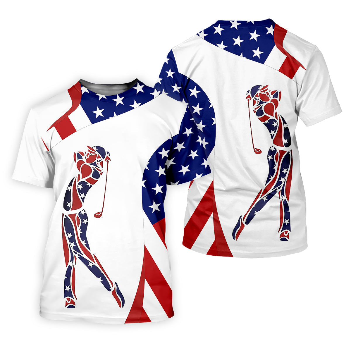 American Golfer Mens Golf Polo Shirtens Golf Gift, Mens Golf Shirt