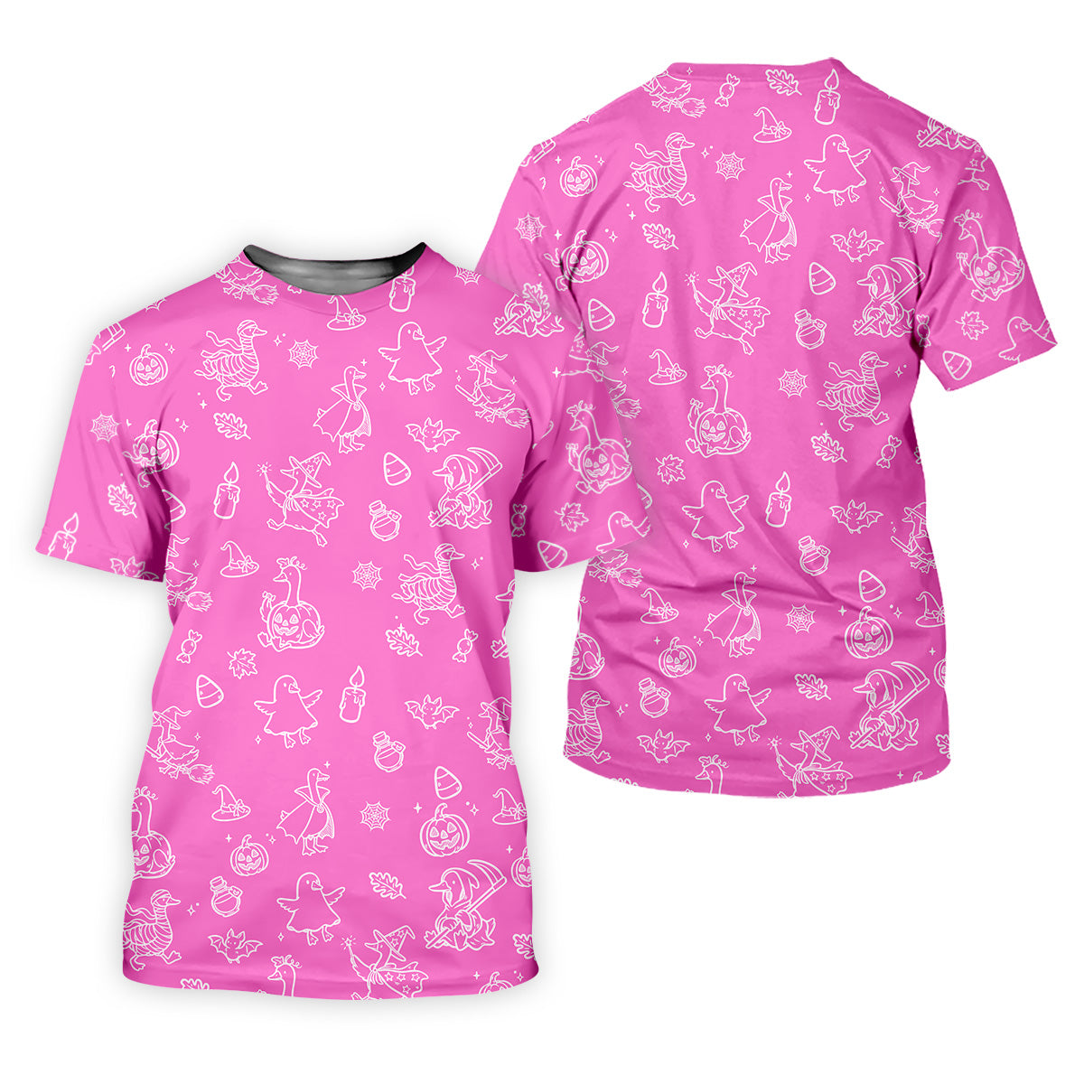 Goose Halloween, Doodle Pattern, Pink Golf Shirt, Mens Funny Golf Shirts, Long Sleeve Golf Shirts, Men Golf Polo