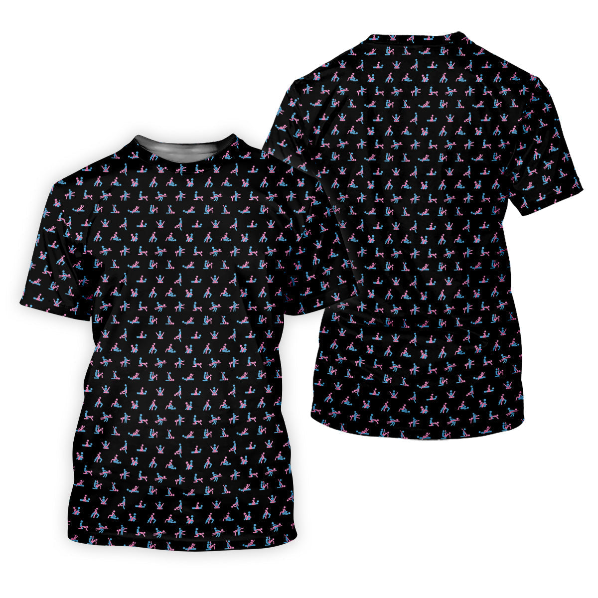 Funny Stick Figure Men's Golf Polo ShirtFunny Position Golf Polo, Fun Men Golf Shirts, Golf Gift For Him