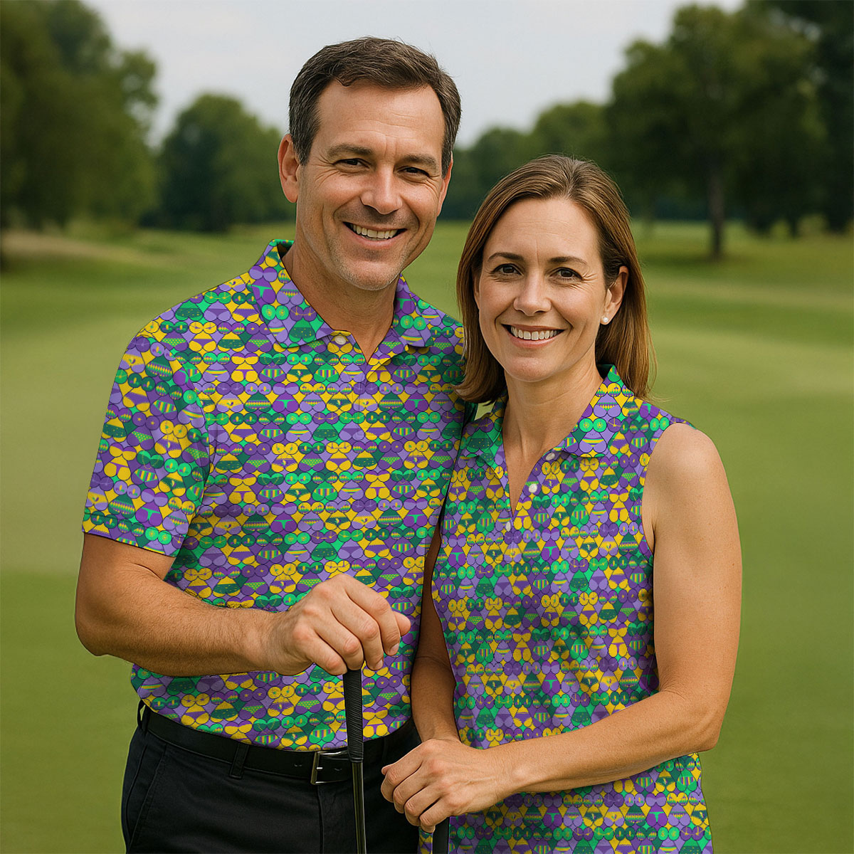 Adult Humor Naughty Fun Mardi Gras Golf Shirt, Golf Tops For Men, Polo ShirtFor Men, Golf Shirts For Men
