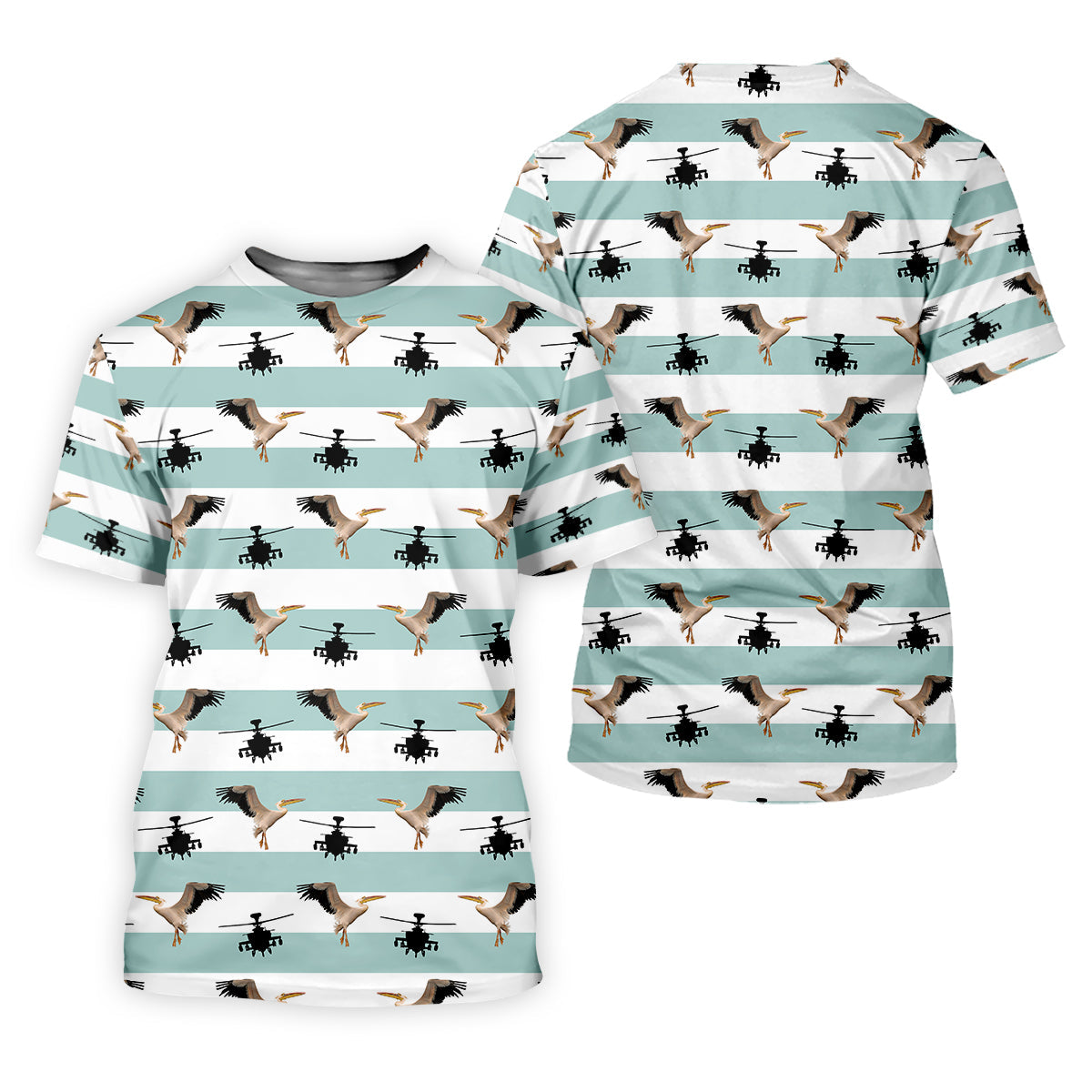 Funny Pelicans Golf Polo ShirtMens Golf Gift, Mens Tropical Shirts