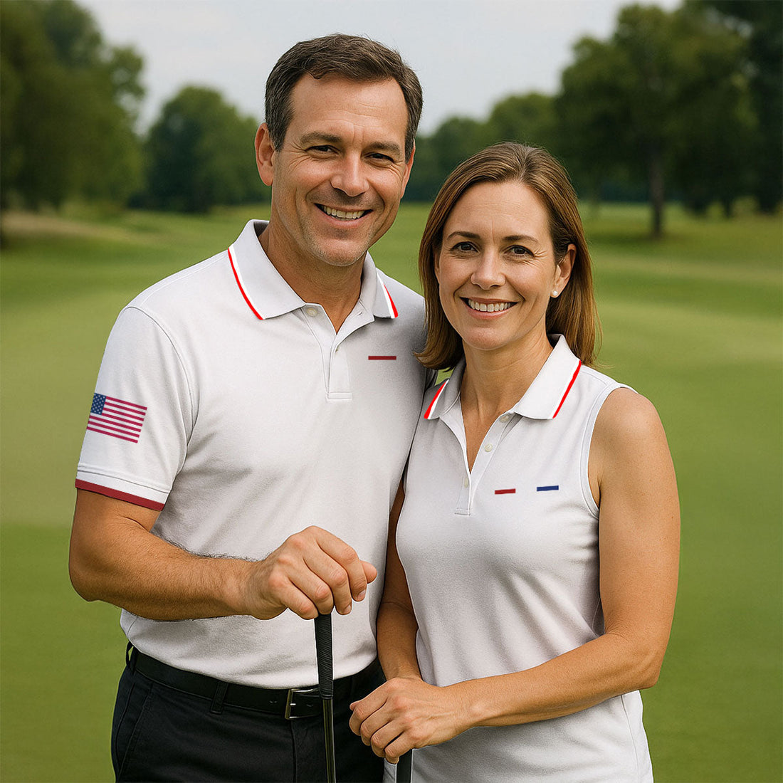 United States Of America 250 Years White Golf Shirt, Patriotic Golf Shirt, Golf Shirts For Men