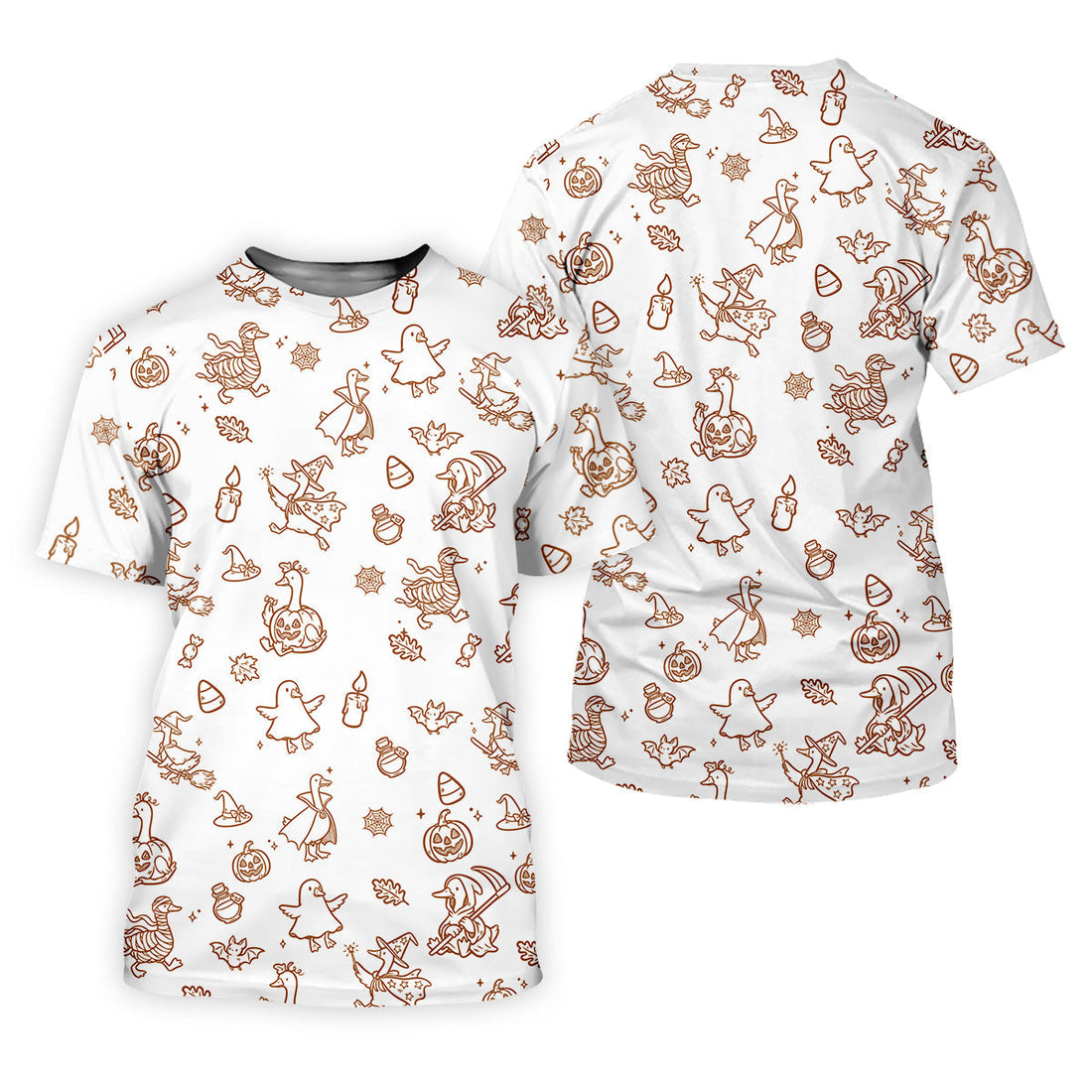 Goose Halloween, Doodle Pattern, White Golf Shirt, Mens Funny Golf Shirts, Long Sleeve Golf Shirts, Men Golf Polo