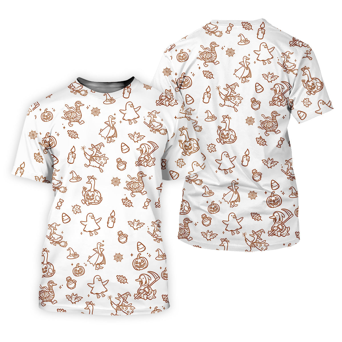 Goose Halloween, Doodle Pattern, White Golf Shirt, Mens Funny Golf Shirts, Long Sleeve Golf Shirts, Men Golf Polo