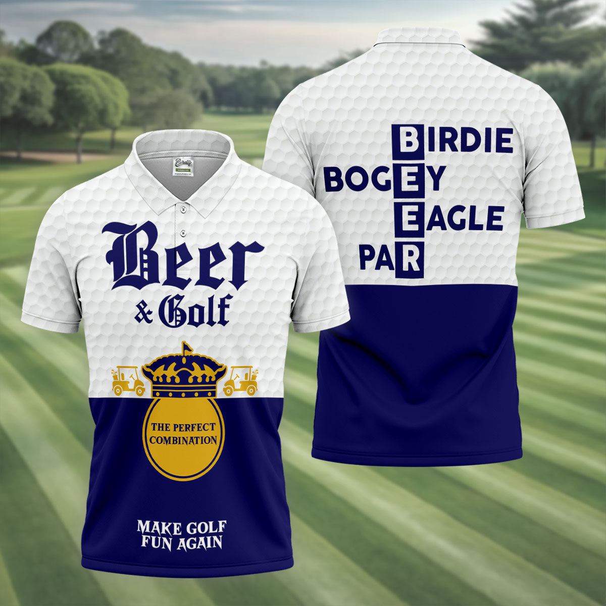 Beer And Golf The Perfect Combination Golf Tops For Men, Golf Shirts For Men, Polo Shirtor Men