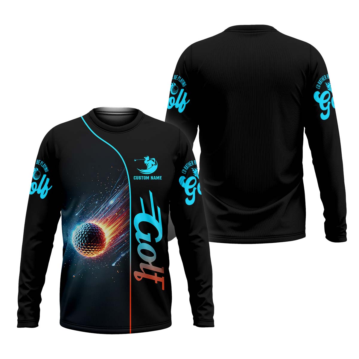 Shooting Star Men's Golf Polo ShirtGolfing Apparel, Mens Golf Gift