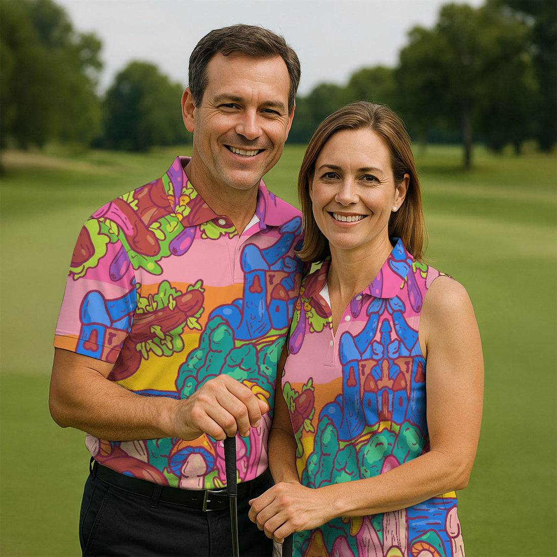 Funny Adult Fantasy Island Novelty Golf Shirt, Golf Shirts For Men, Mens Golf Apparel