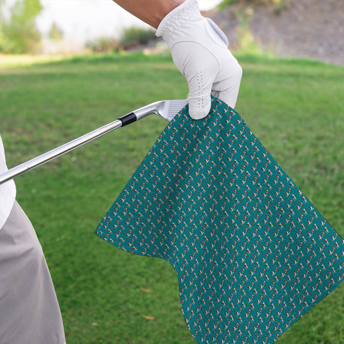 English Springer Spaniel Golf Towels, Funny Pattern Golf Towel For Dog Lovers, Golf Gift For Golfer
