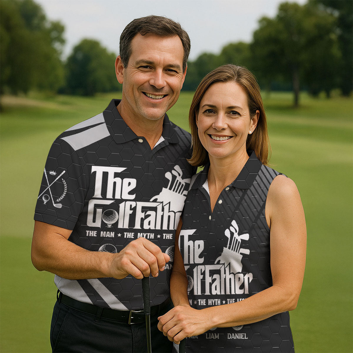 The Golf Father The Man The Myth The Legend Golf Tops For Men, Father's Day Golf Gift