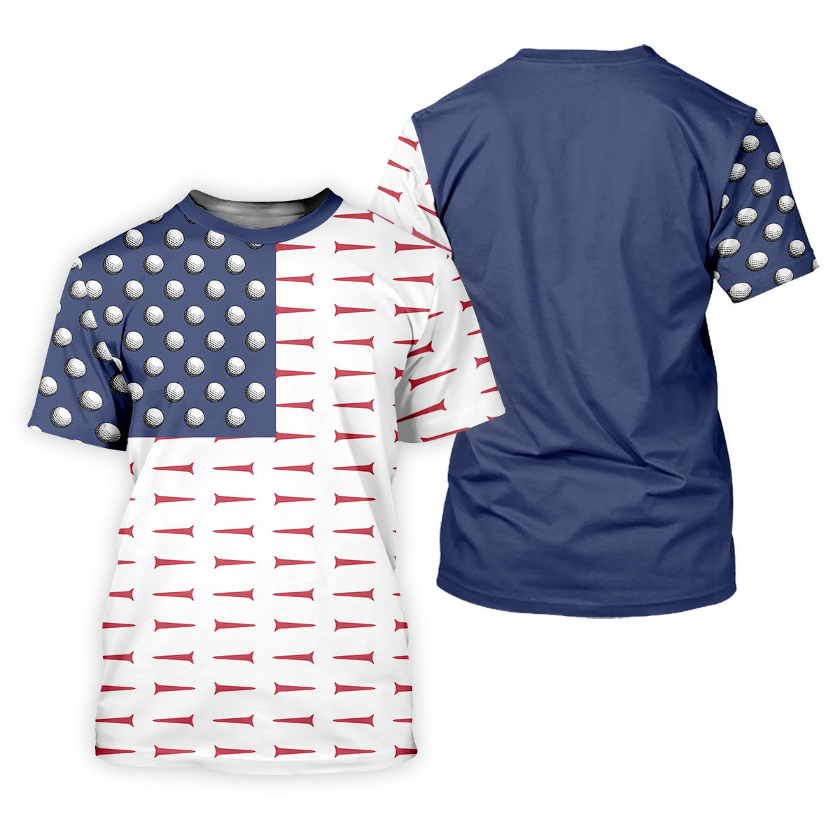 American Flag Men's Golf Polo ShirtMen's 4th Of July Shirts, USA 250 Anniversary Golf Shirt, Gifts For Golfing Dad