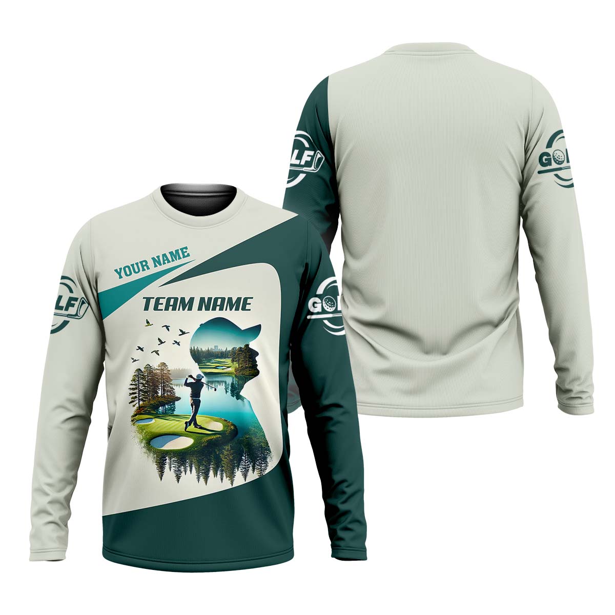Fairway Golf Custom Golf Polo ShirtGolfing Apparel, Mens Golf Gift, Gifts For Golf Lovers