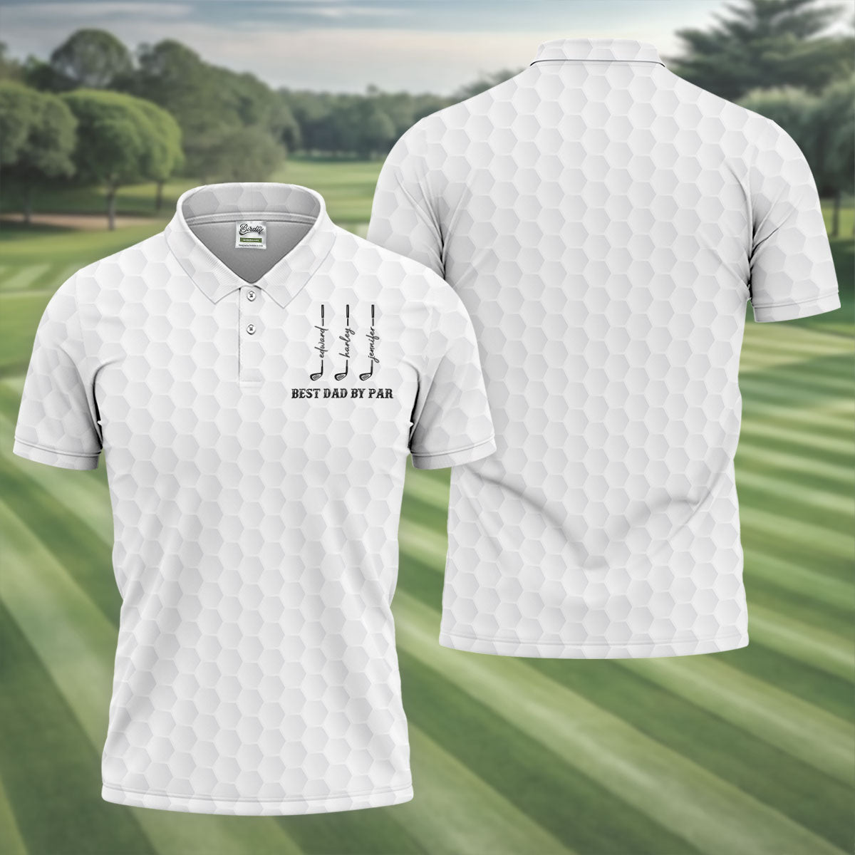 Best Dad By Par Father's Day Golf Shirt, Grandpa Golf Gift, Golf Gift For Dad, Polo Shirtor Men