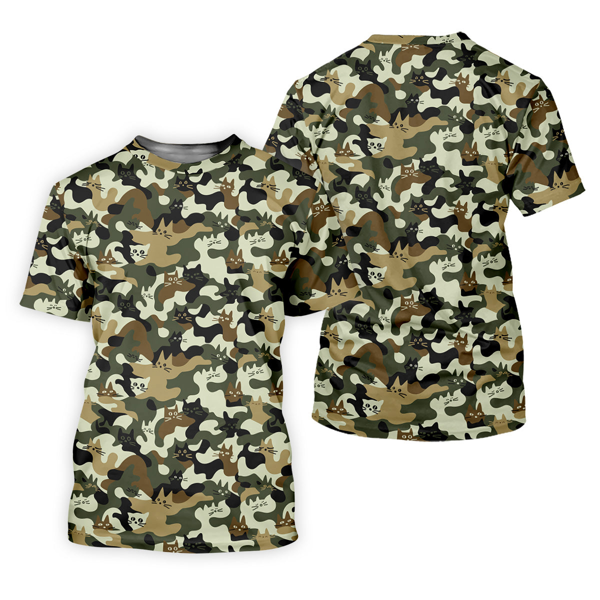 Funny Cat Camo Men's Golf Polo ShirtCat Golf Shirt, Funny Golf Shirt, Mens Golf Gift