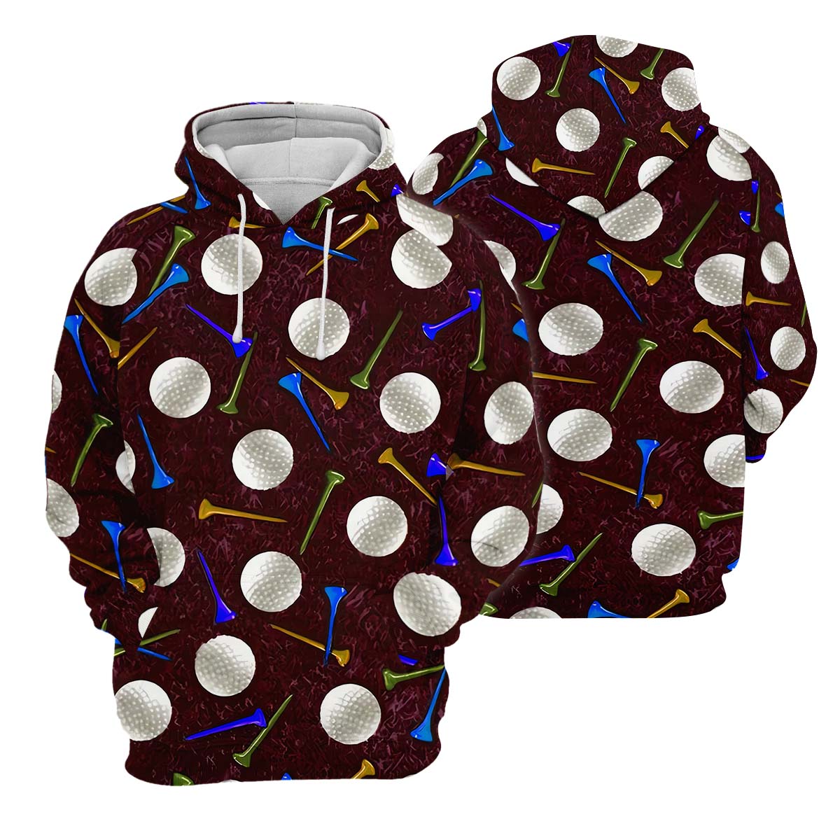 Golf Balls Men's Golf Polo ShirtFunny Golf Shirt, Golf Gifts For Dad