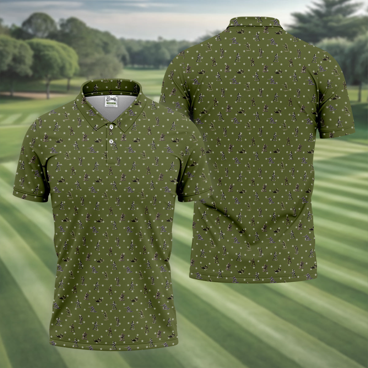 Veteran Green Golf Tops For Men, Polo Shirtor Men, Gift For Veteran, Veterans Day Gift