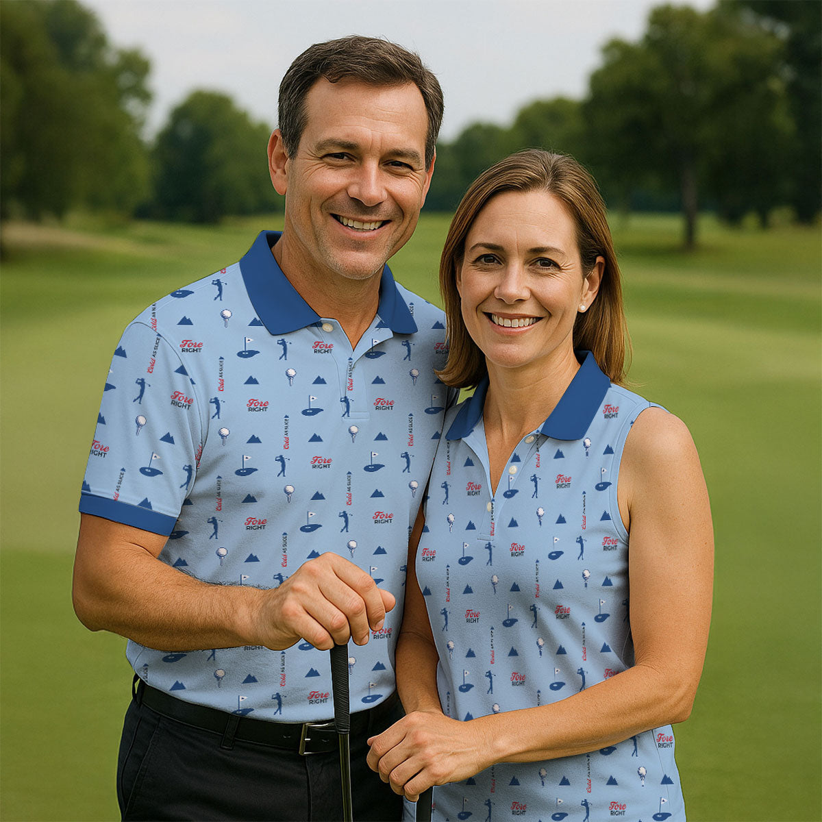 Fore Right Cold As Slice Golf And Beer Golf Shirts For Men, Polo Shirt Men, Golfing Apparel