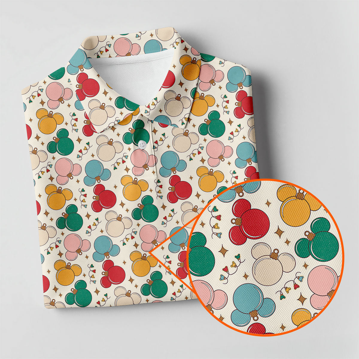 Colorful Christmas Fun Women's Golf Shirts, Gifts For Golf Lovers, Ladies Golf Polos, Christmas Golf Shirt