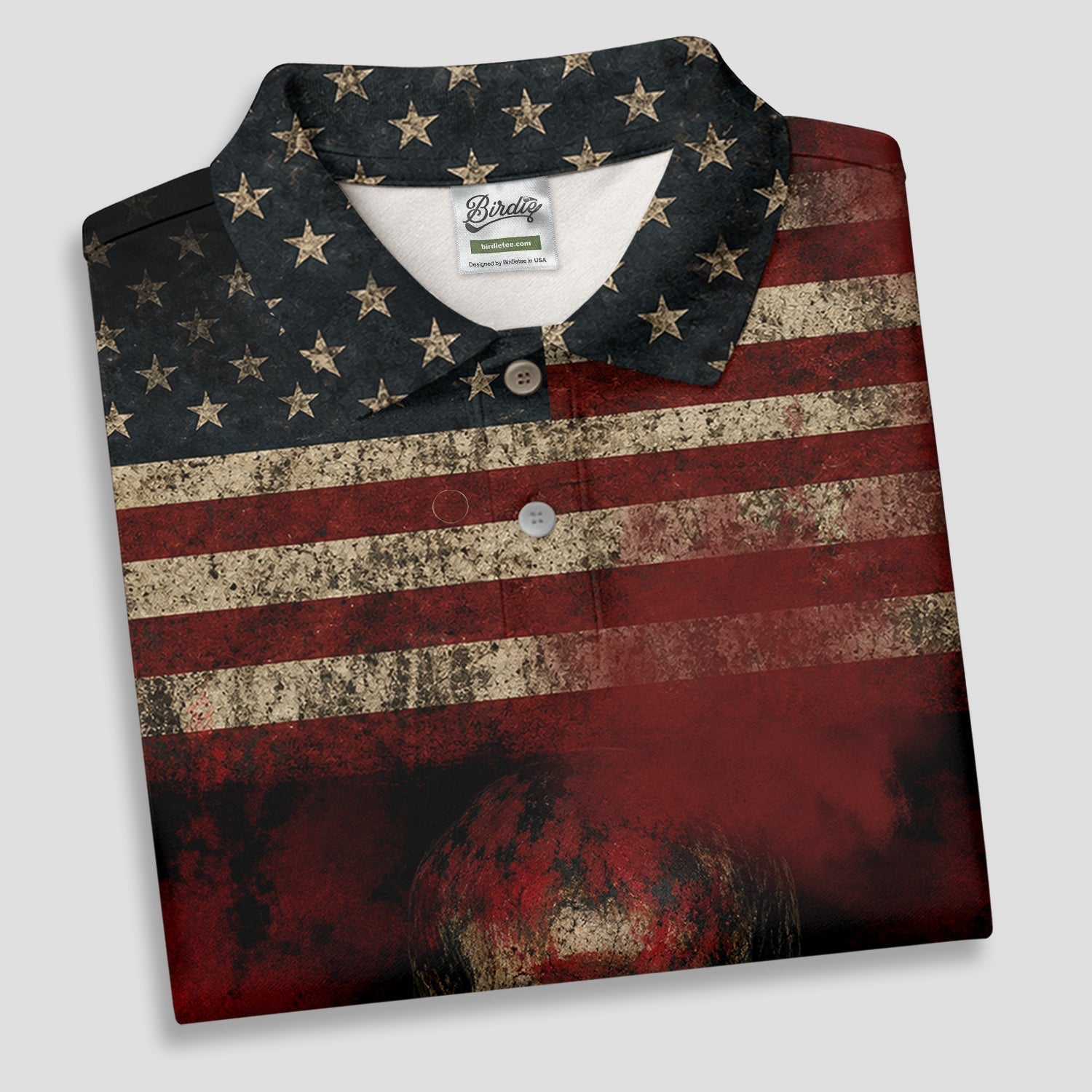Cool Skull Faith Cross Distressed US Flag 4th Of July Golf Shirt, 250 Years Polo Shirtor Men