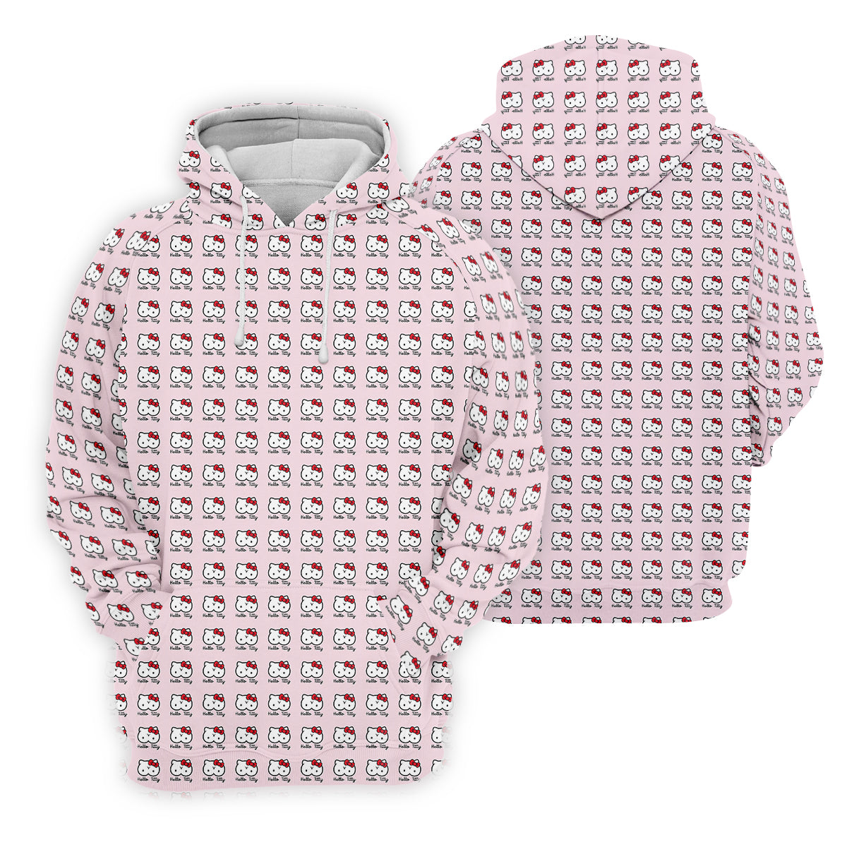 Kity Cat Funny Men's Golf Polo ShirtDad Golf Shirt, Christmas Golf Gift