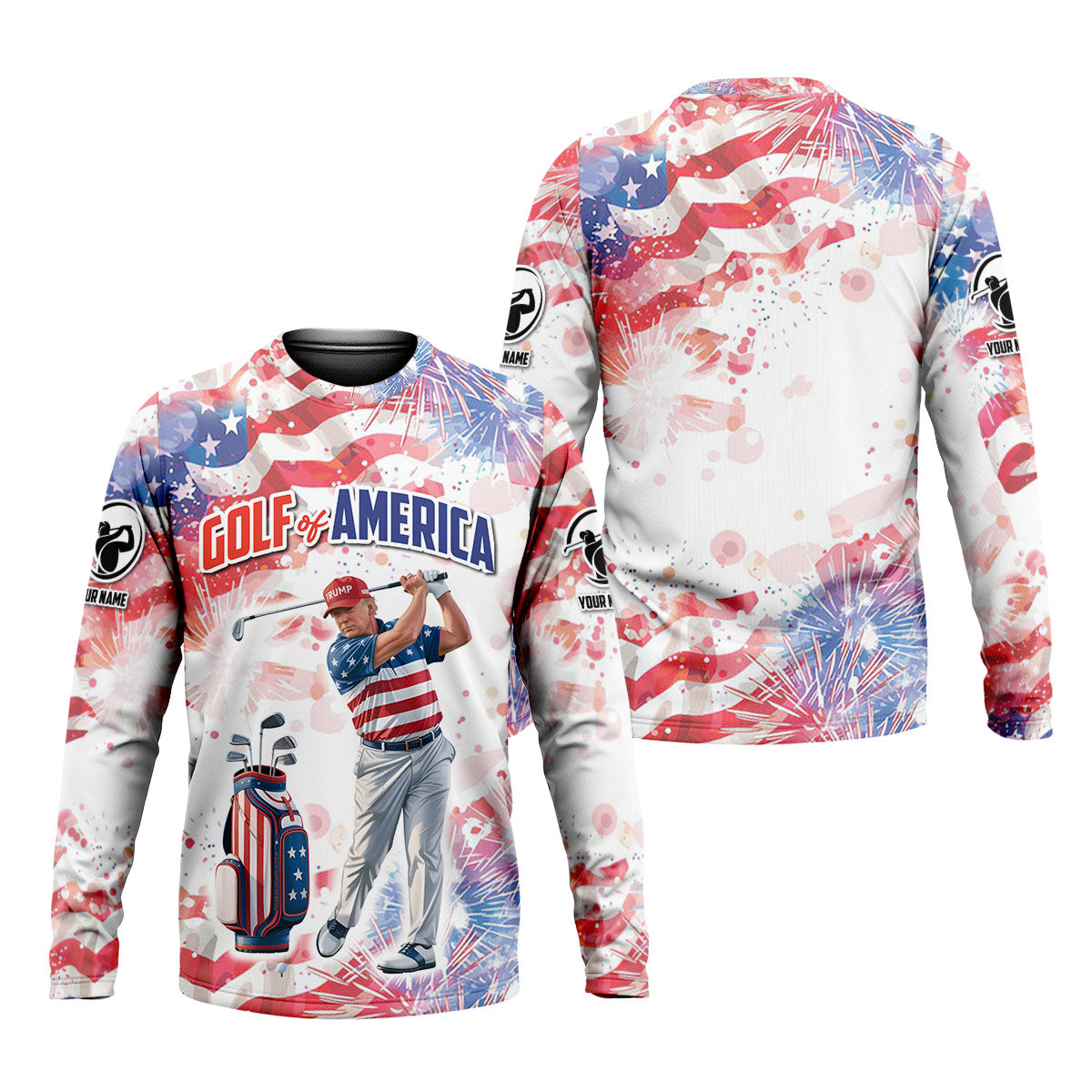 Golf Of America Men Golf Polo, Mens Patriotic Golf Shirts, Patriotic Golf Polo Shirt Golf Shirt For Men