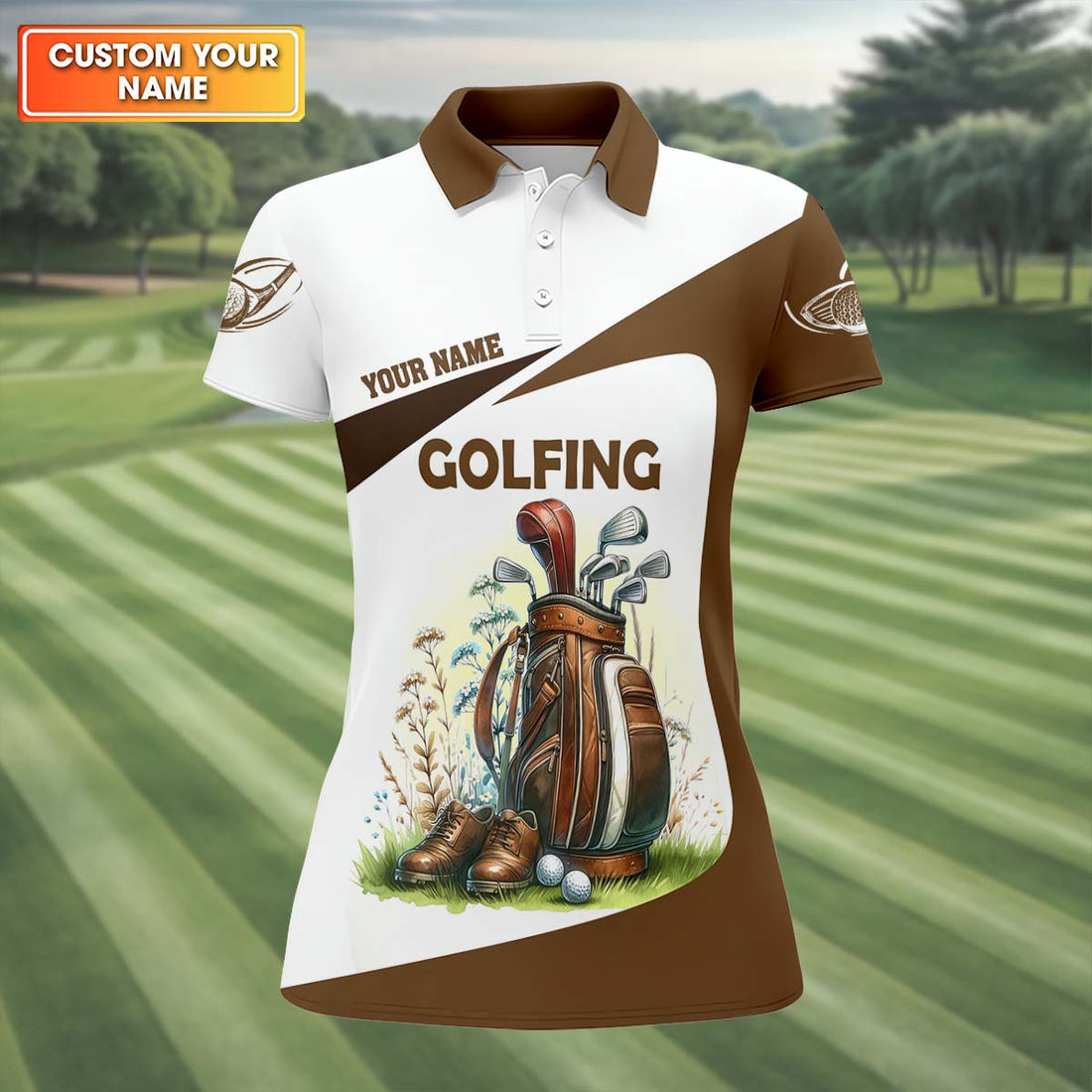 Golfing Fun Womens Golf Shirts, Ladies Sleeveless Tops, Ladies Golf Polos, Cool Golf Gift