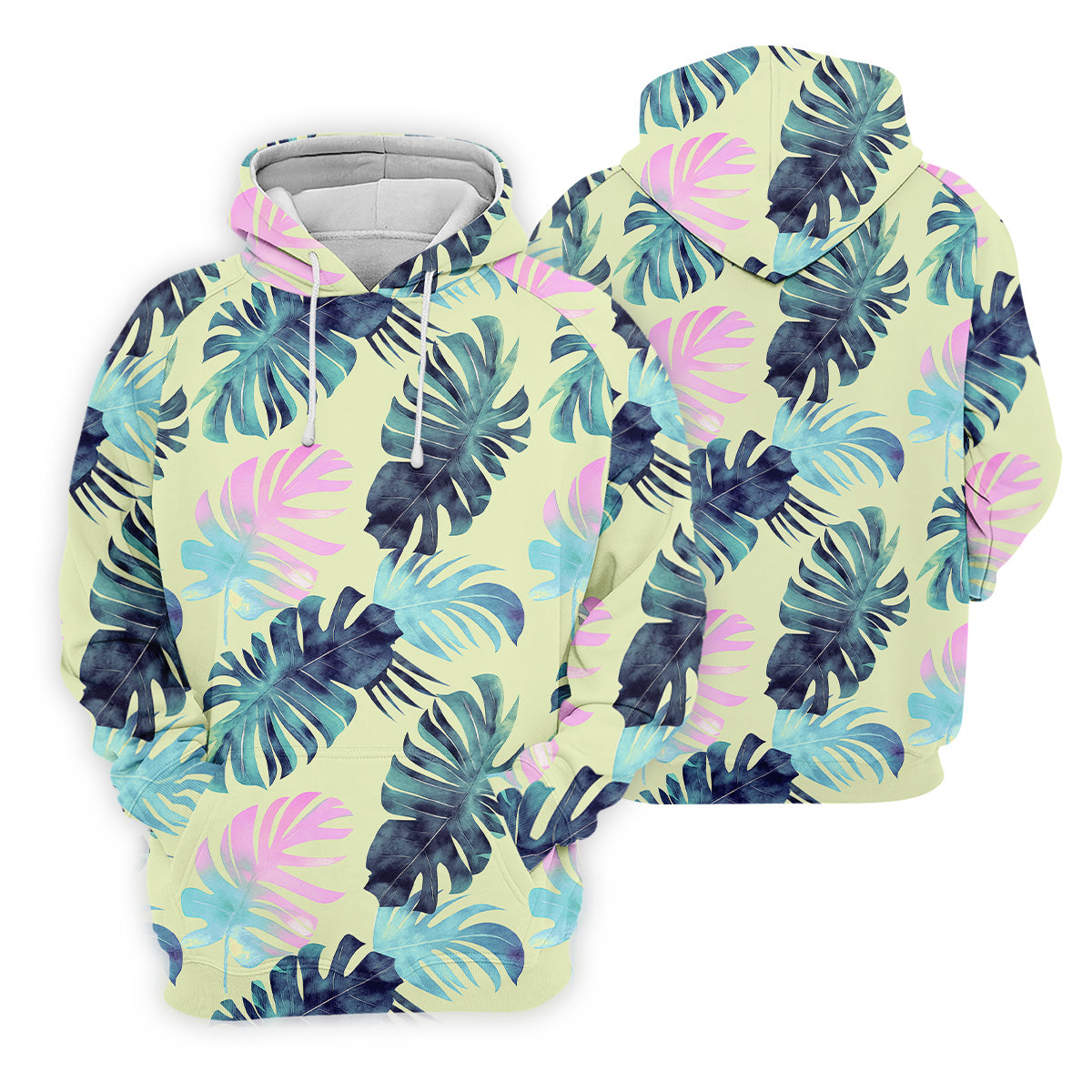 Tropical Palm Leaves Golf Tops For Men, Mens Golf Polo Shirt Unique Gift For Golfer, Golfing Apparel