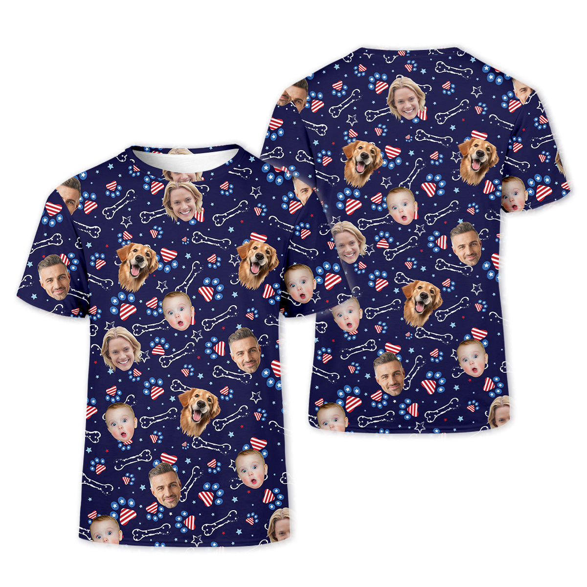 Custom Dog Shirts, Golf Tops For Women, Custom Face Shirt, Family Portrait Golf Shirt, Patriotic Golf Polos, Long Sleeve Golf Shirts