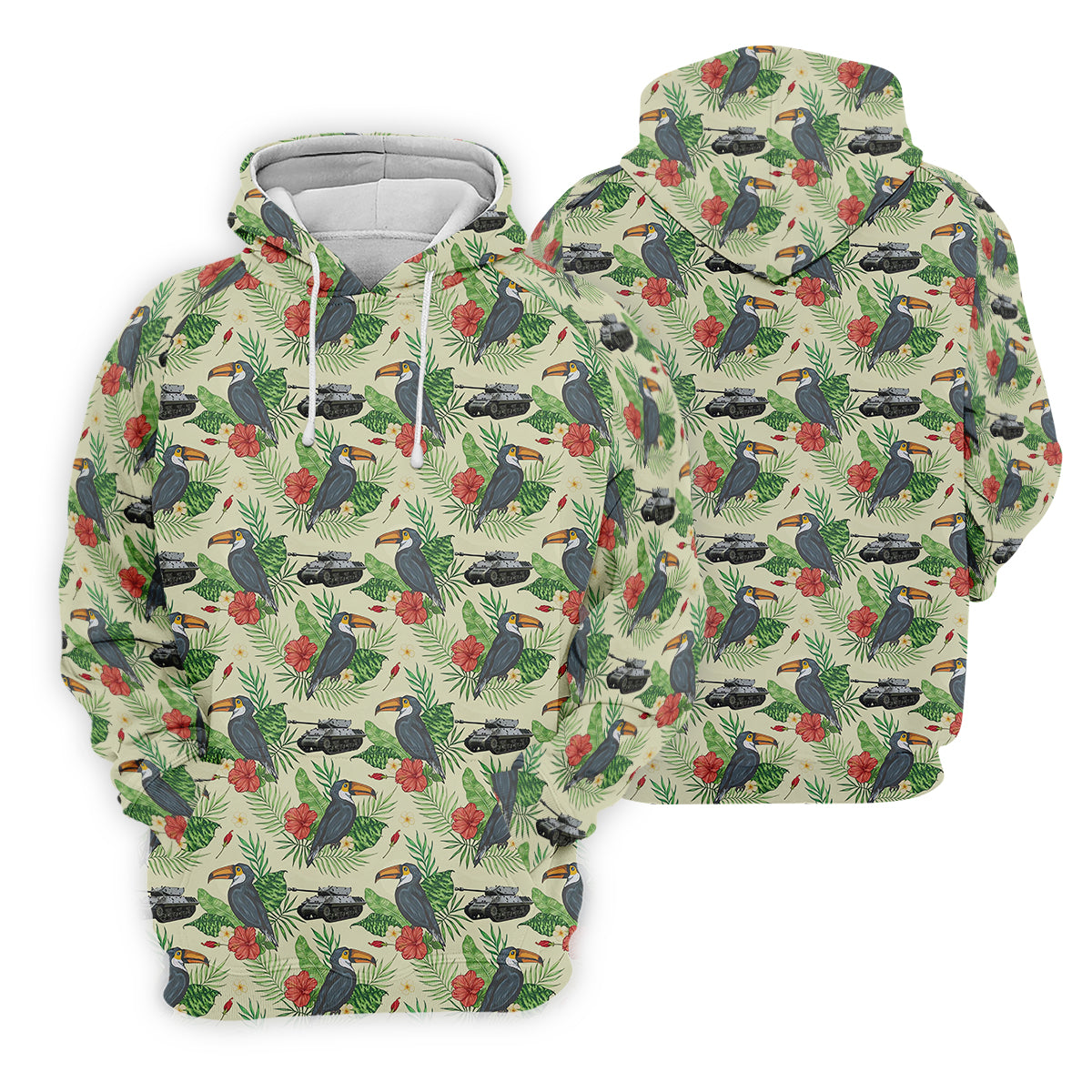Tropical Toucan Golf Polo Shirt Golfing Apparel, Men Golf Gift, Funny Golf Shirt, Tropical Shirt