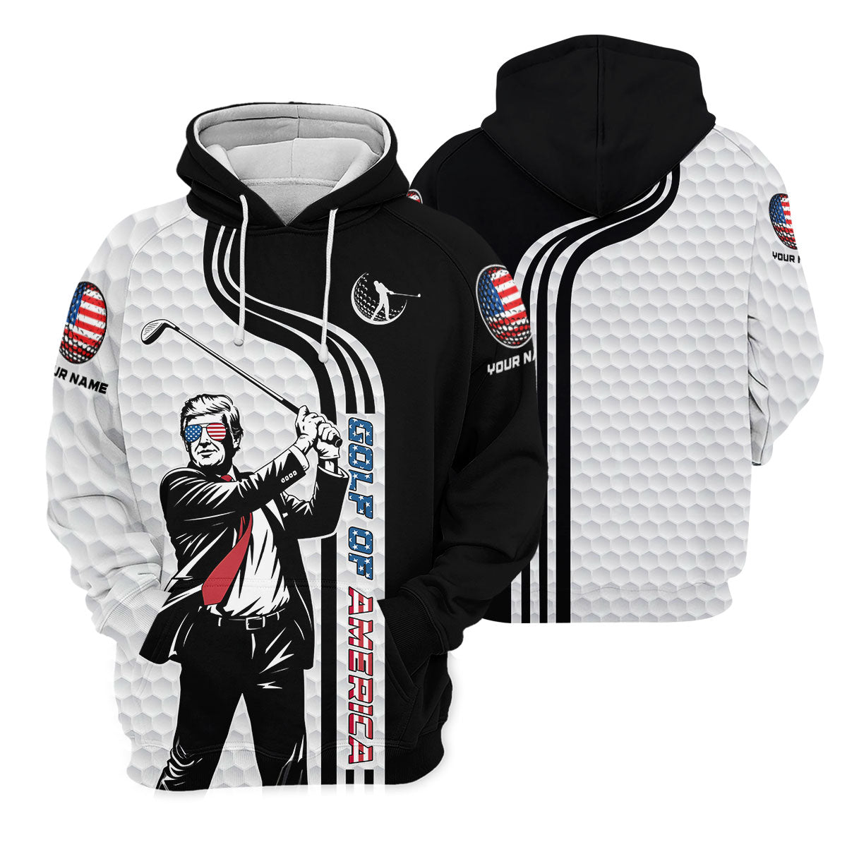 Golf Of America Mens Patriotic Golf Shirts, Mens Golf Gift, Mens Golf Polo Shirt Golf Shirts For Men