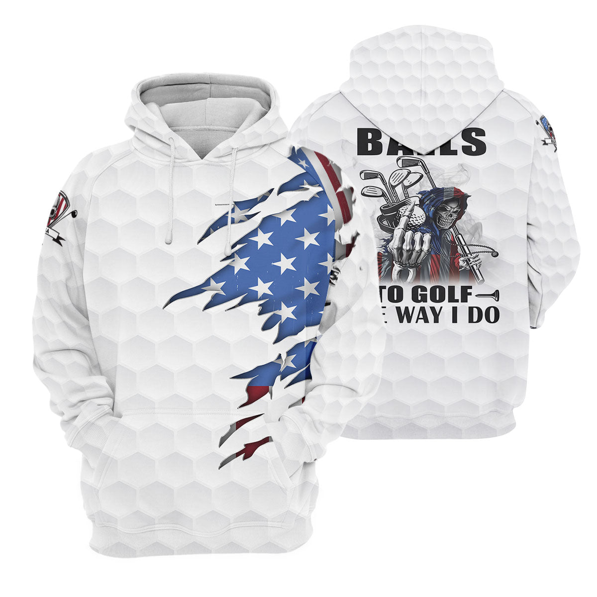 America Skeleton Golf Polo ShirtGolfing Apparel, America 250 Anniversary Golf Clothing, Mens Golf Gift