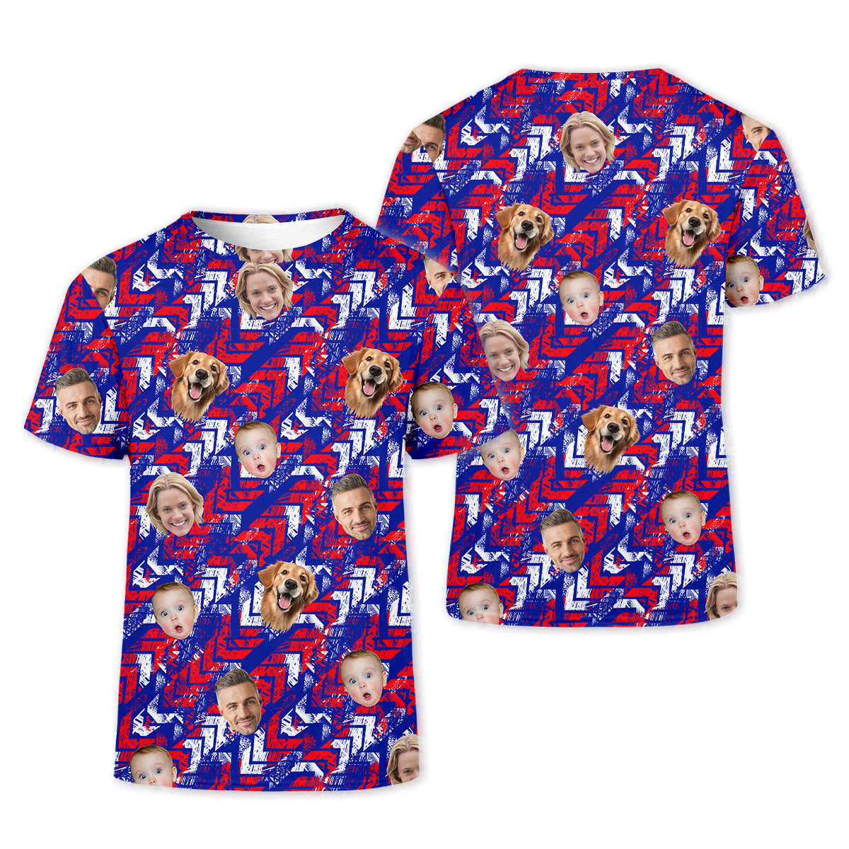 Family Portrait Golf Shirt, Ladies Golf Shirt, Patriotic Golf Polos, Custom Face Shirt, Womens Golf Shirts