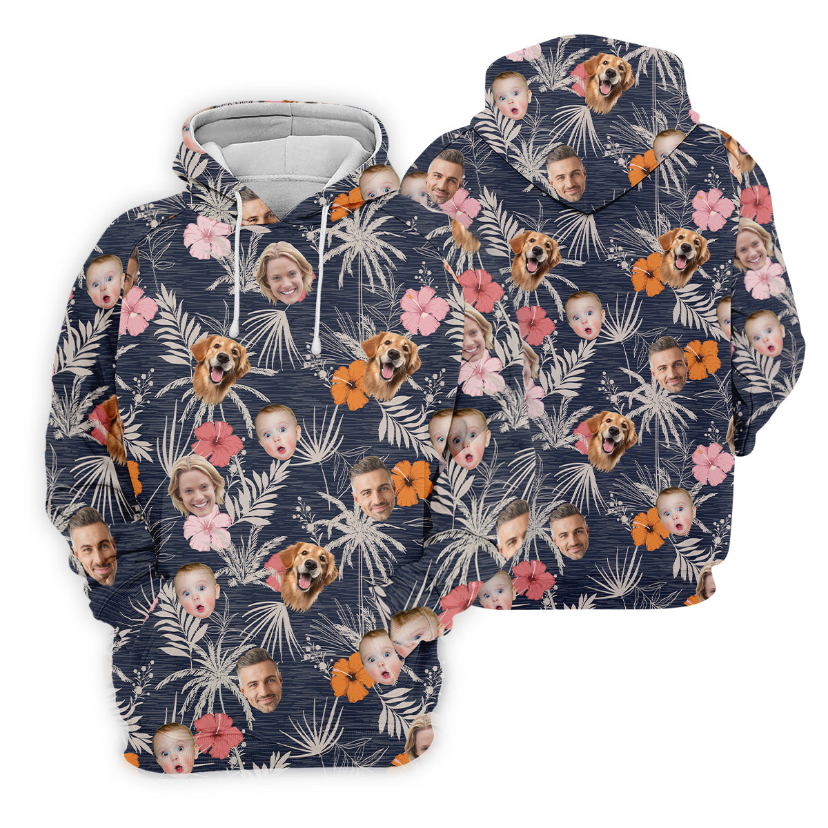 Mens Black Hawaiian ShirtHawaiian ShirtWith Faces, Men Polo Shirtest Gifts For Men Golfers