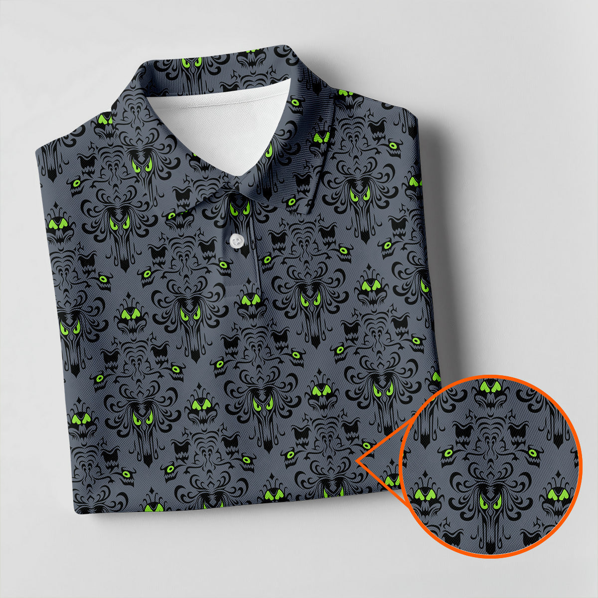 Haunted Mansion Hitchhiking Ghosts Halloween Golf Shirt, Golf Tops For Men, Halloween Gift Idea