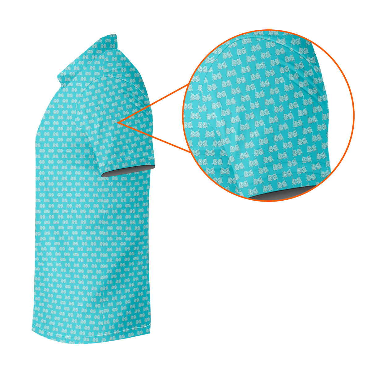 Funny Golf Balls Adult Humor Turquoise Blue Golf Tops For Men, Polo Shirtor Men