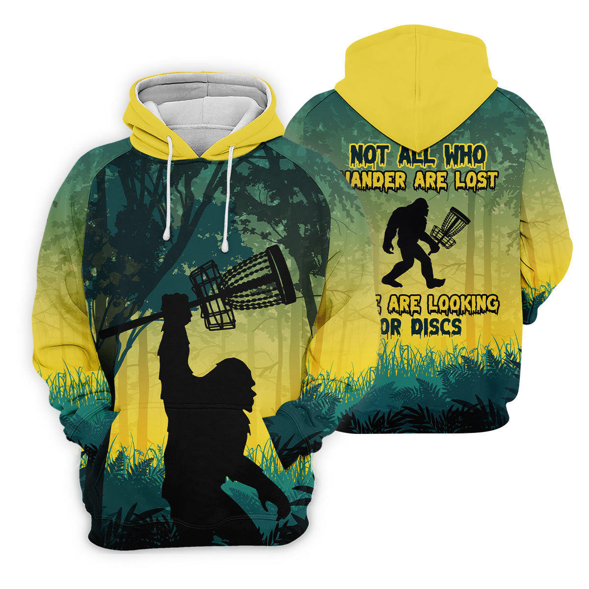 Bigfoot Discs Golf Men's Golf Polo ShirtGolfing Apparel, Mens Golf Gift, Funny Golf Shirt