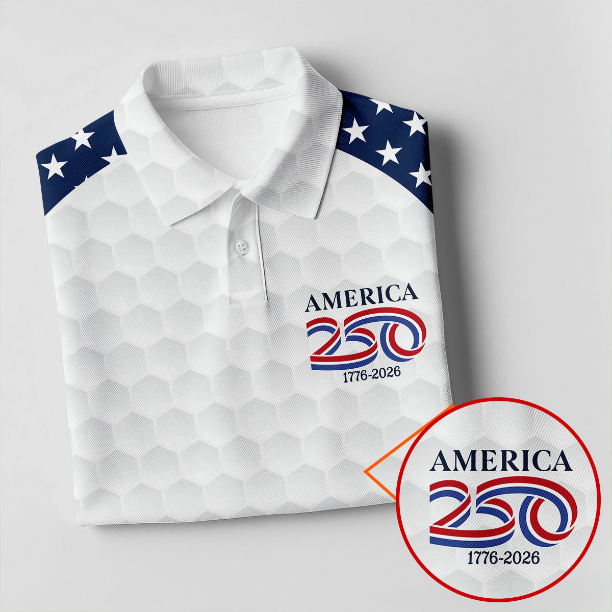 250th Anniversary Descendant Of A Patriot American Flag Golf Shirt, Patriotic 4th Of July Golf Shirt For Women