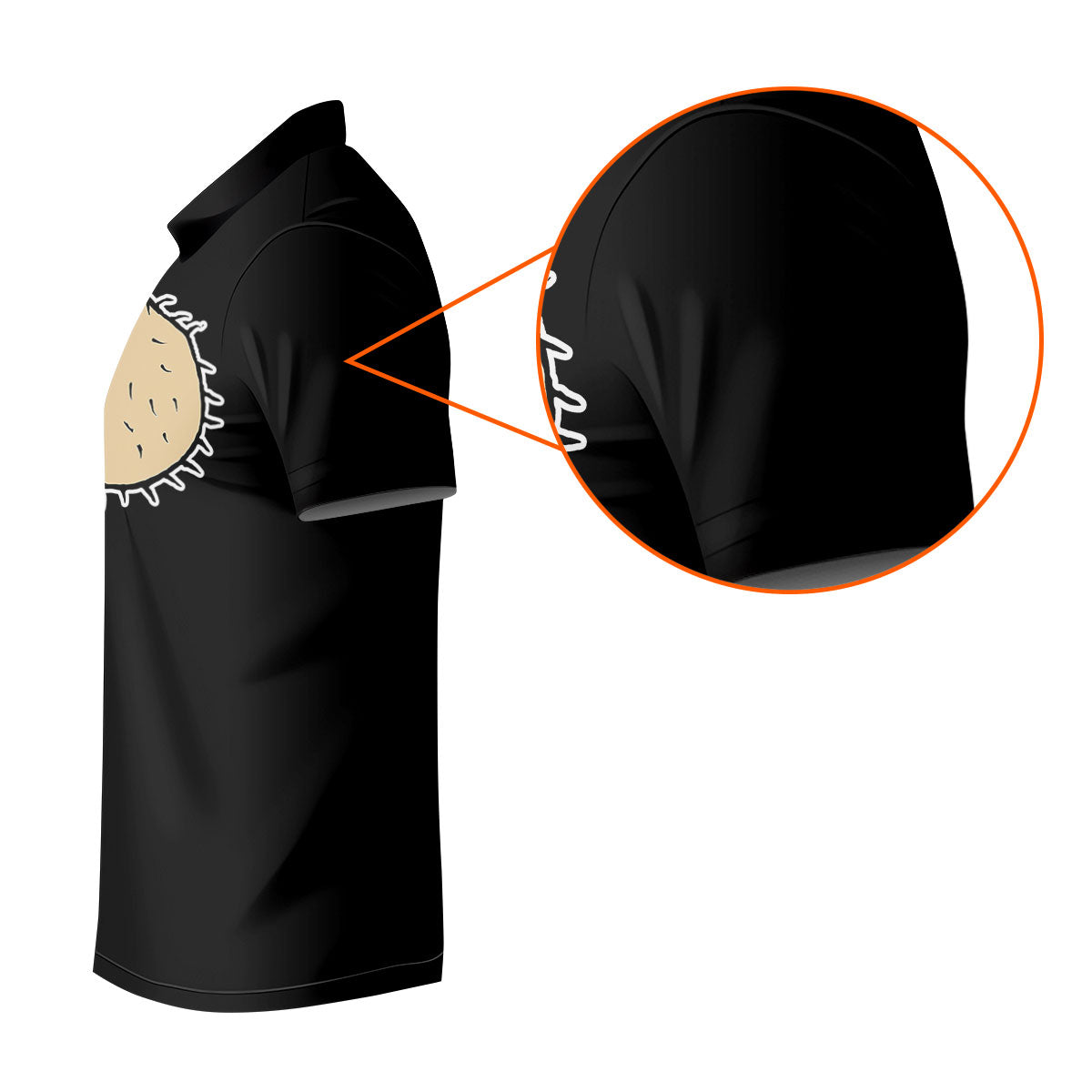 Black Funny Dickhead Faux Chest Golf Shirt, Women's Golf Tops, Ladies Golf Shirts