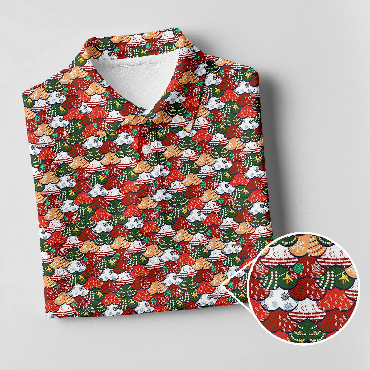 Fun Christmas Colorful Shirts For Men, Naughty Christmas Golf Shirt, Polo ShirtFor Men, Golfing Apparel