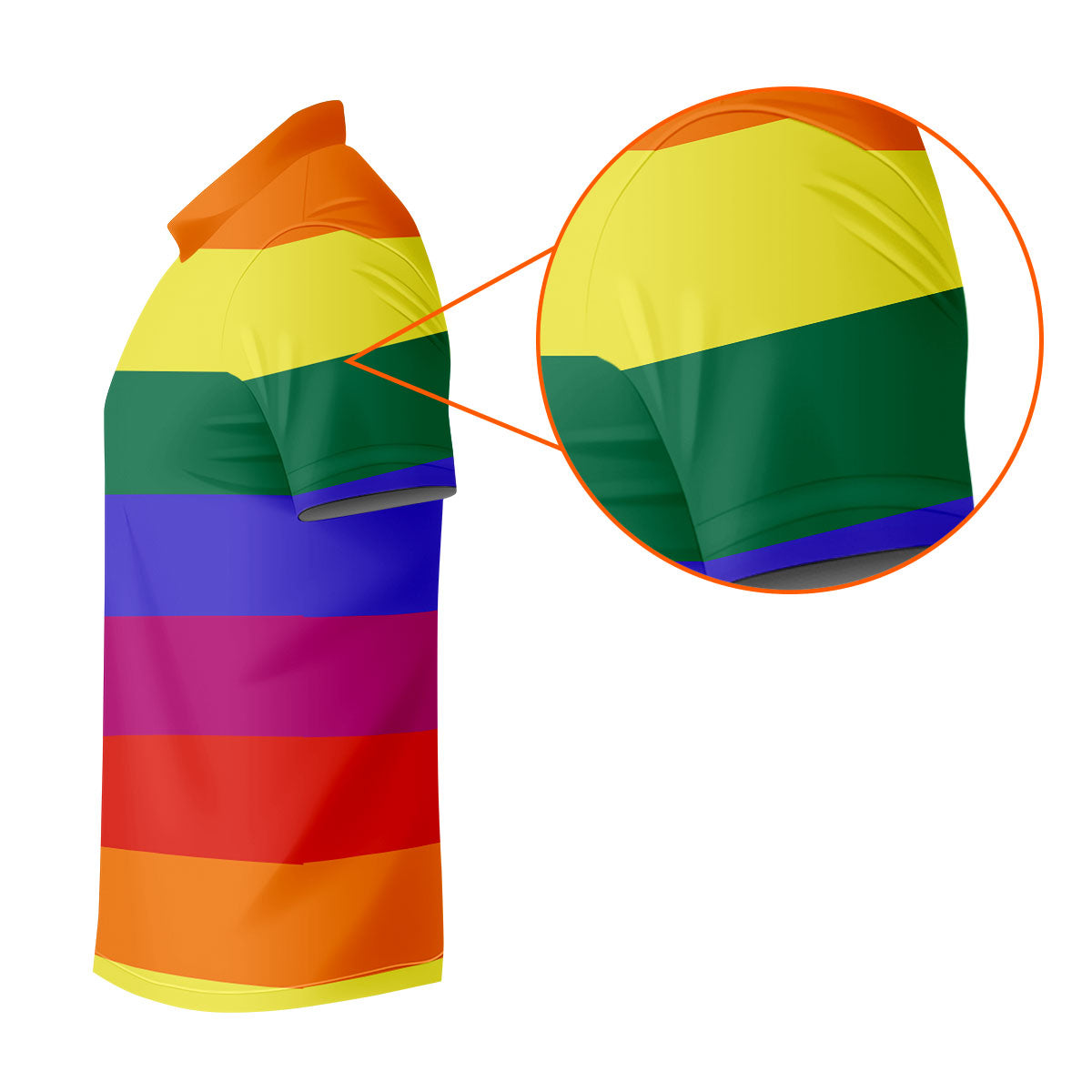 LGBT Rainbow Pride Month Celebrate Golf Tops For Men, Pride Colors Golf Shirts For Men