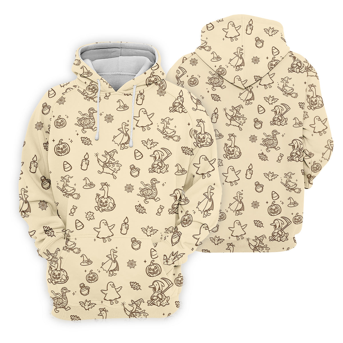 Goose Halloween, Doodle Pattern, Beige Golf Shirt, Mens Funny Golf Shirts, Long Sleeve Golf Shirts, Men Golf Polo