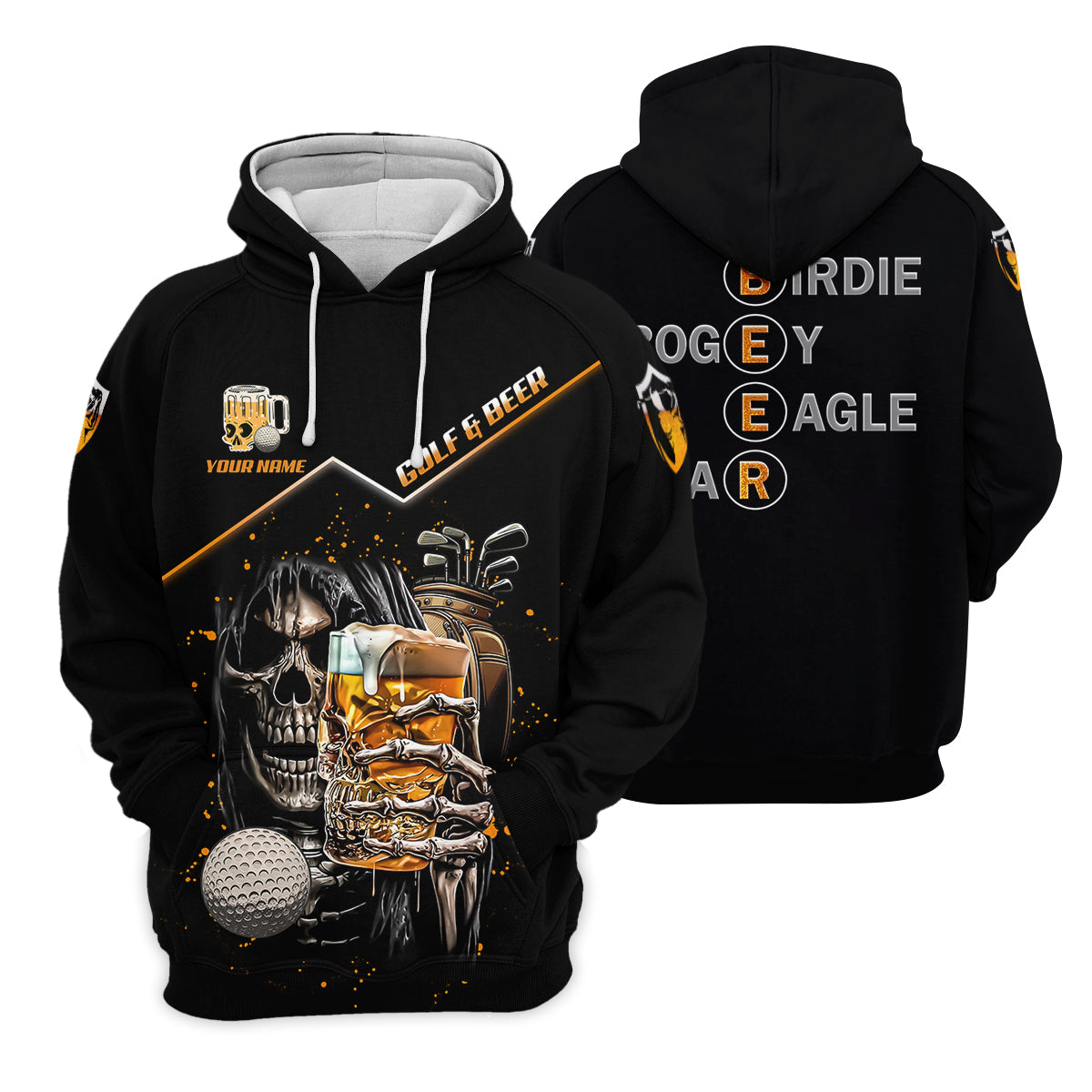 Custom Golf And Beer Soul Keeper Golf Polo Shirtnny Golf Shirt, Gift For Golfers
