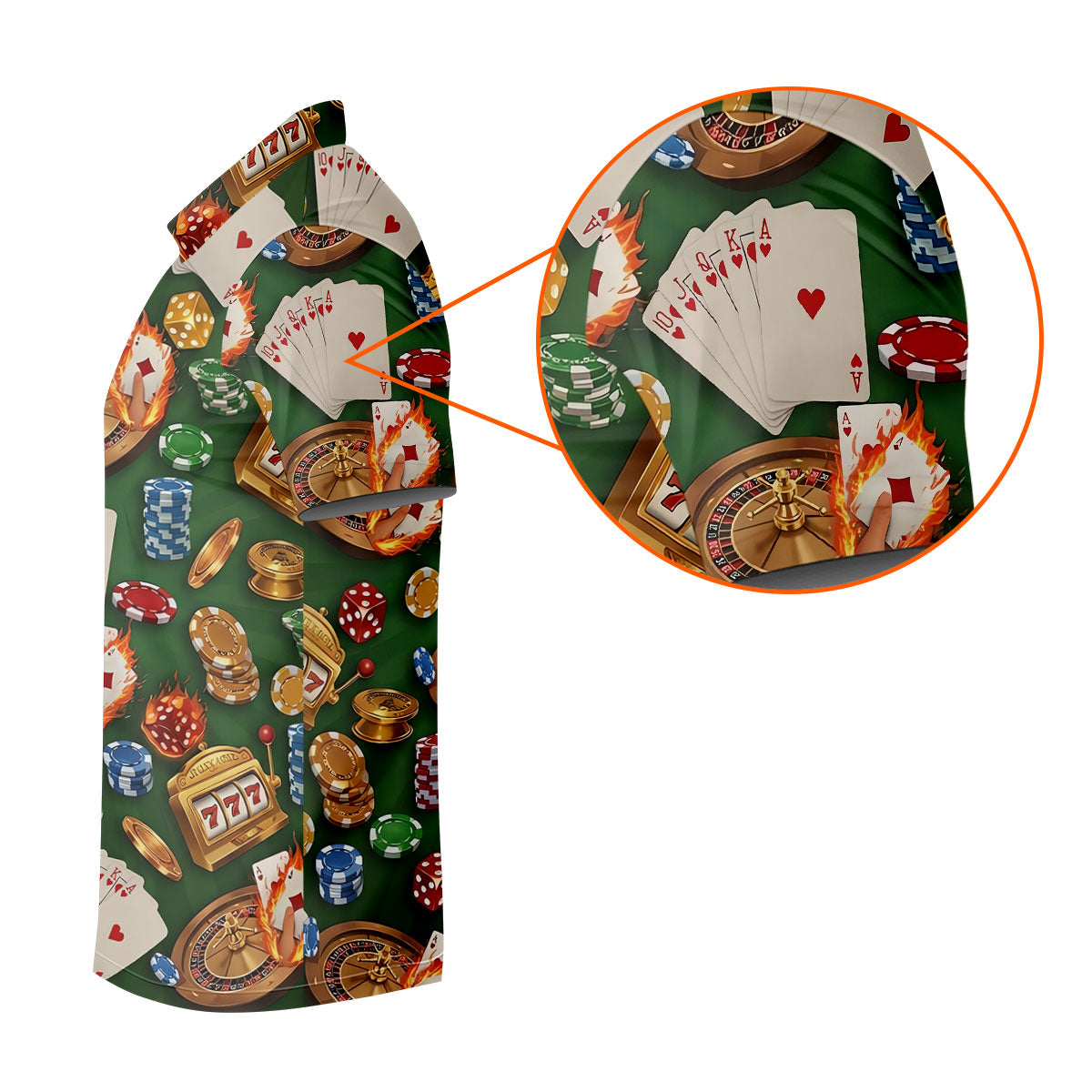 Casino Gambling Poker Golf Tops For Men, Golf Shirts For Men, Polo Shirtor Men, Golfing Apparel