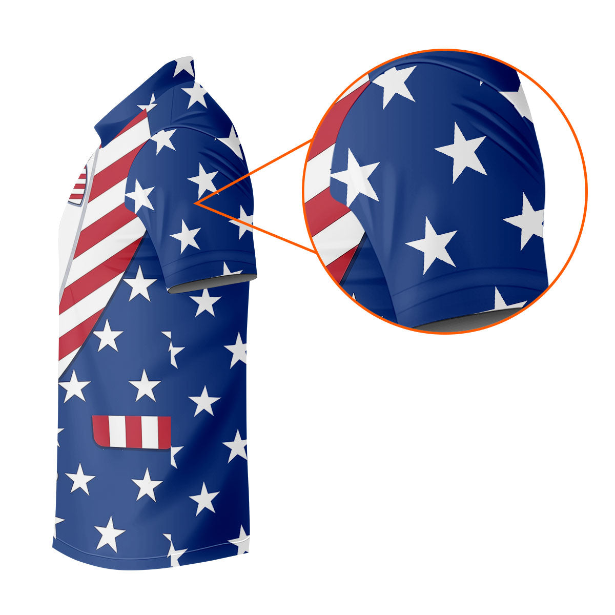 US Flag Costume Patriotic 4th Of July Golf Shirt, 250th Anniversary Polo Shirt Men