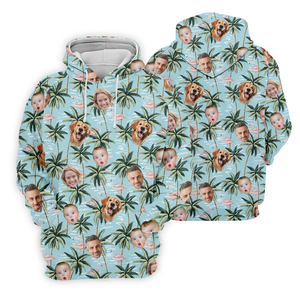 Pink Flamingo Hawaiian Shirt, Custom Team Shirt, Green Polo ShirtSleeveless Womens Golf Shirts, Ladies Golf Shirts