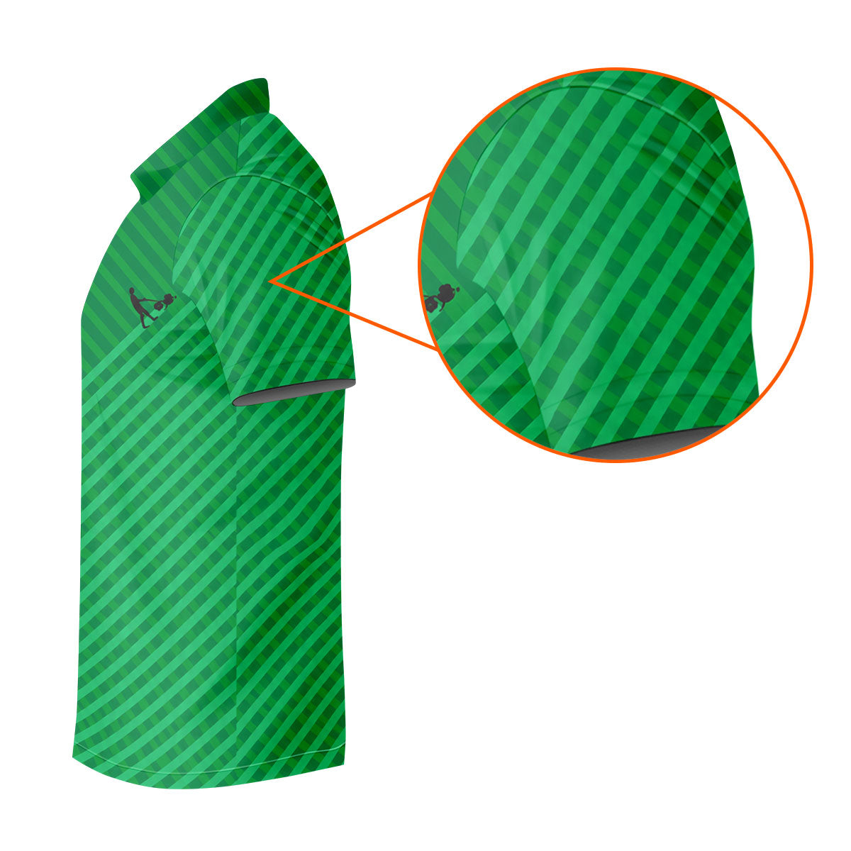 Lawn Mower Green Cross Stripe Father's Day Golf Shirt, Polo Shirt Men, Golf Gift For Dad