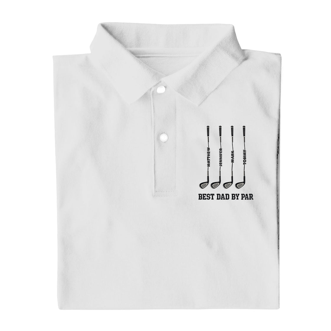 Best Dad By Par Father's Day Golf Shirt, Golf Gift For Dad, Polo Shirtor Men