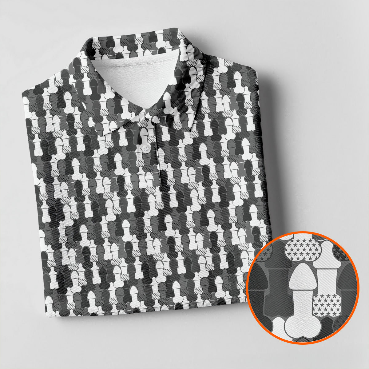 Funny Dirty Grey And White Women's Golf Tops, Fun Women's Golf Shirts, 250th Anniversary Ladies Golf Shirts