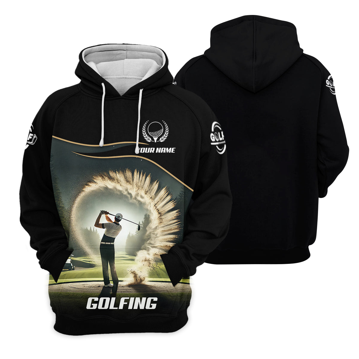Custom Elite Golfer Golf Polo ShirtGift For Golfers, Mens Golf Gift