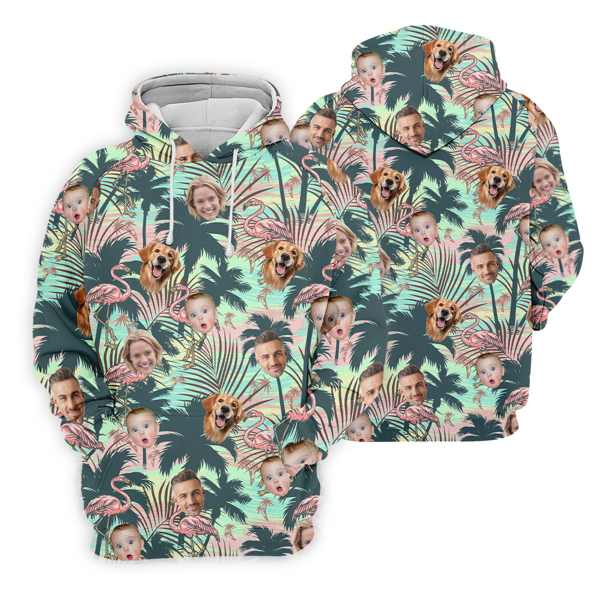Hawaiian Shirts With Faces, Flamingo Golf Shirt, Men Golf Polo, Custom Team Shirts, Golf Gifts For Men