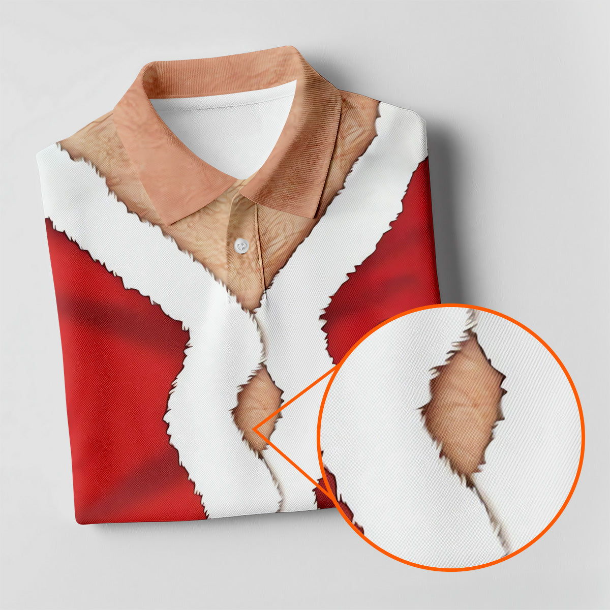 Funny Santa Costume Golf Polo ShirtChristmas Golf Shirt, Ladies Golf Shirts, Golf Gifts For Women